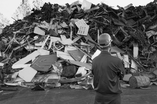 Professional home clearance team at work in a Wallington residence