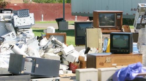 Process of house clearance in progress